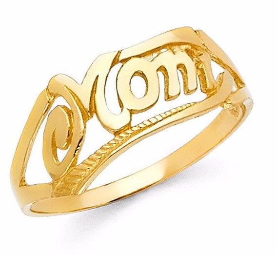 Mom on sale ring gold