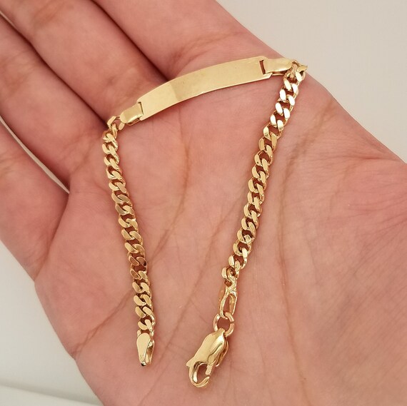 Gold Kids ID Bracelet