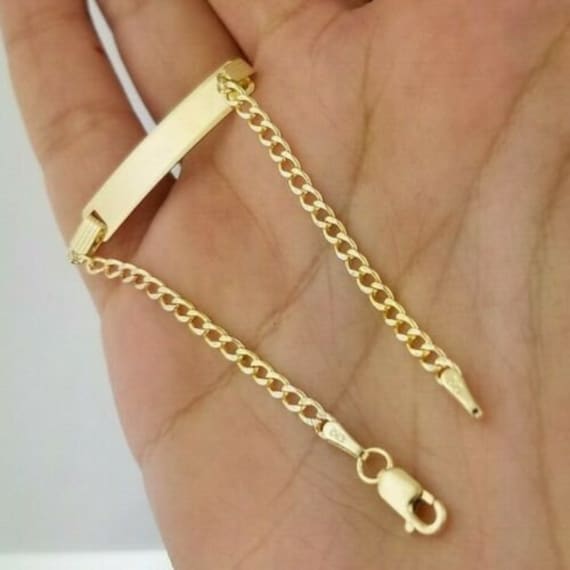 Bella Baby 10K Marine Chain ID Bracelet - Arman's Jewellers