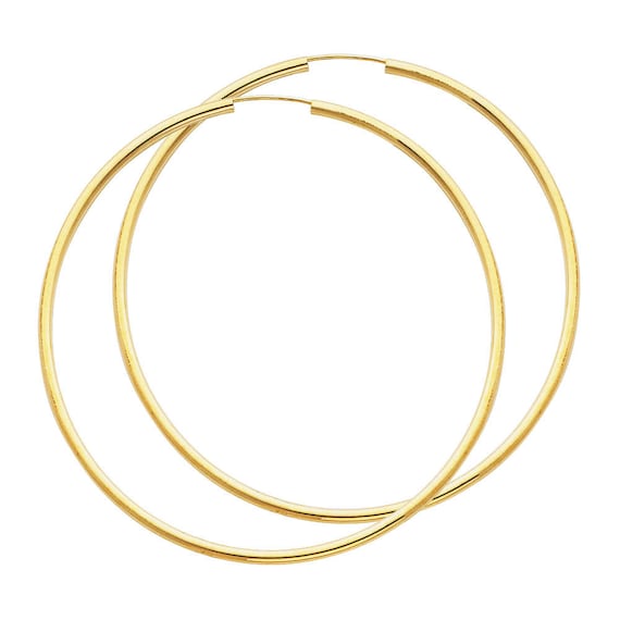 Extra large gold hoop earrings best sale 14k