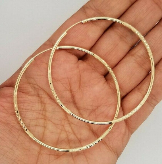 Matte finish gold hoop earrings sale