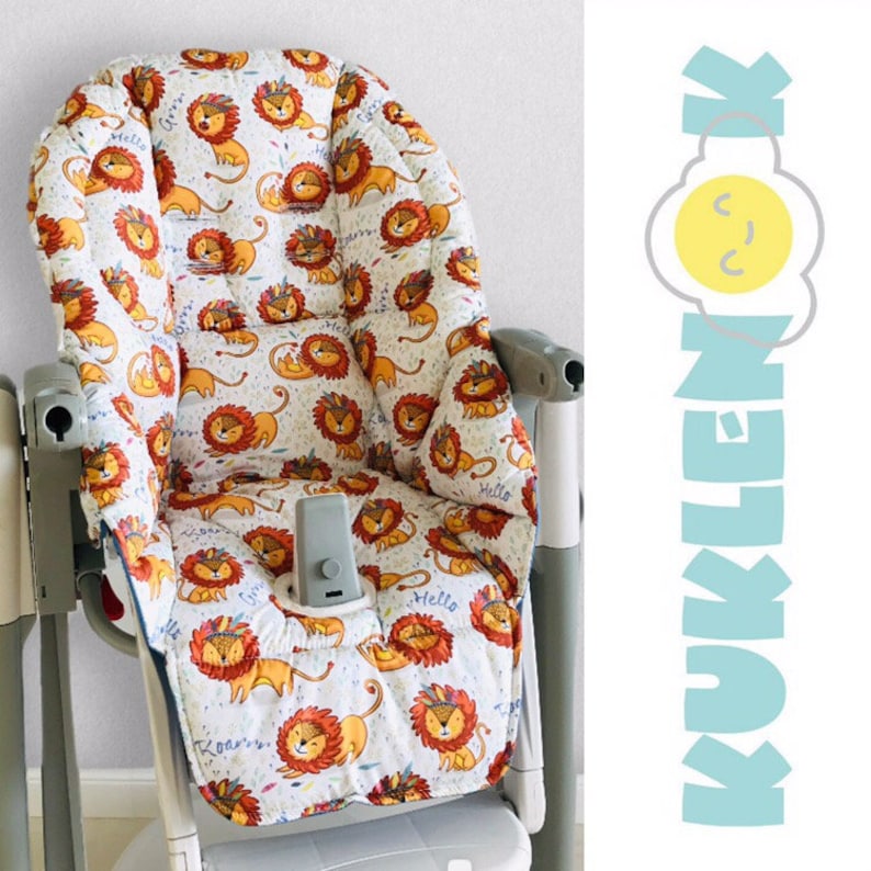 High chair cover peg perego washable seat pad replacement Etsy
