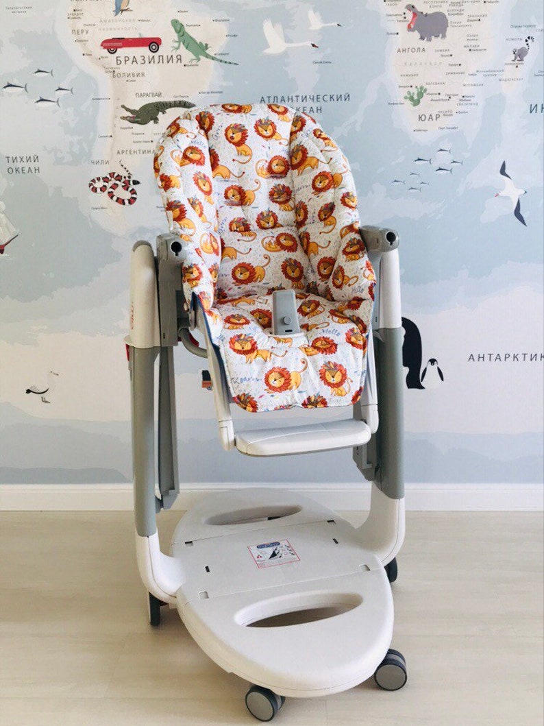 High chair cover peg perego washable seat pad replacement Etsy
