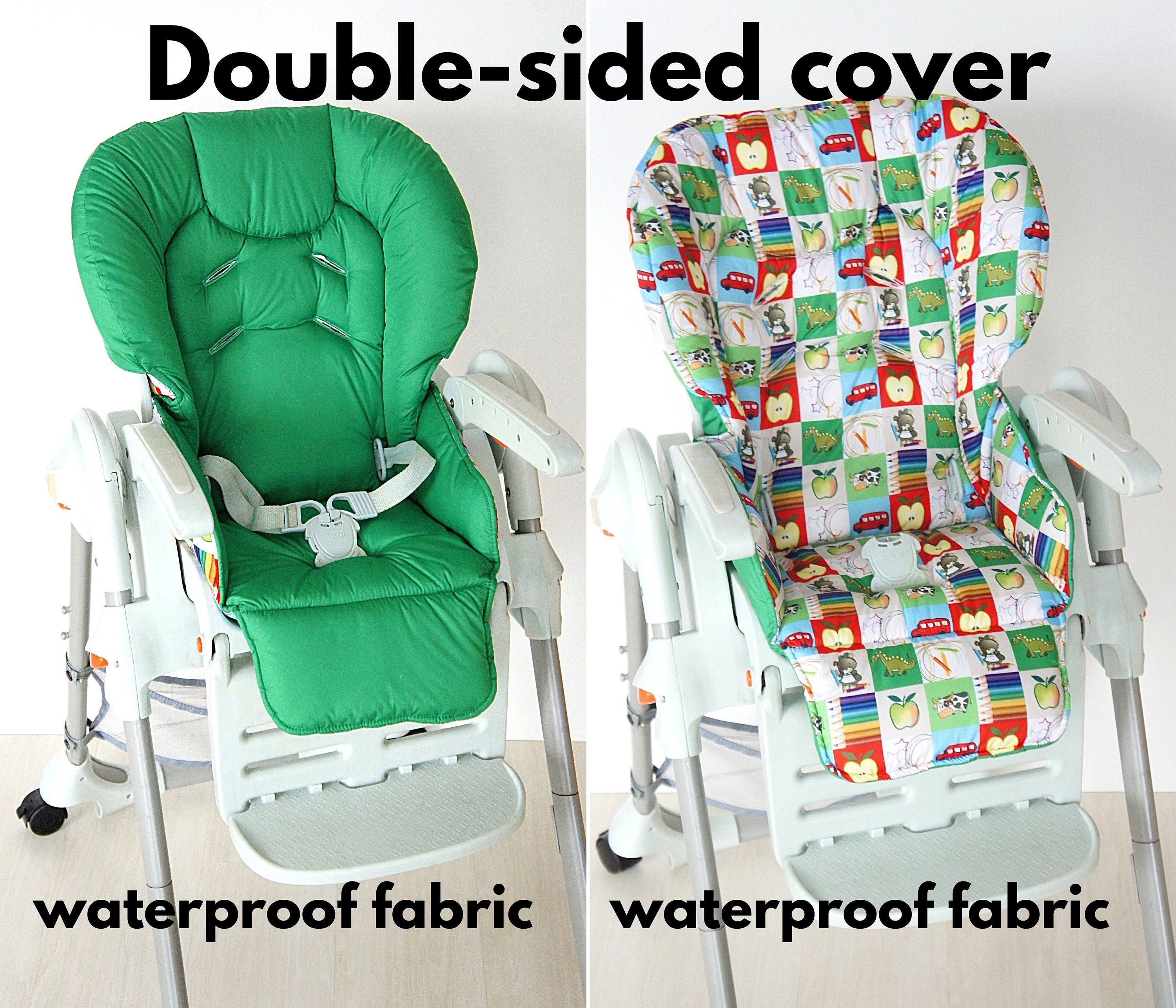 Cover for Chicco Polly high chair double sided seat Etsy