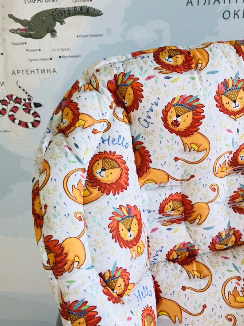 High chair cover peg perego washable seat pad replacement Etsy