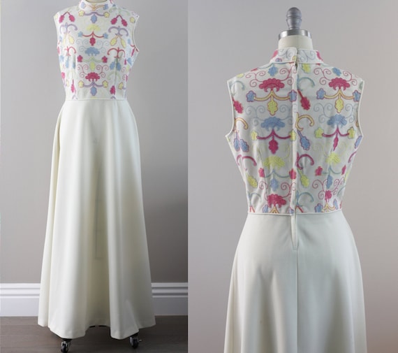 Billie Dress // 1970s 70s Vicky Vaughn Maxi Dress