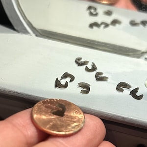 1:12 Scale Black Wall Hooks. Dollhouse Miniature