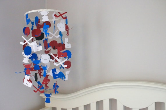hockey baby mobile