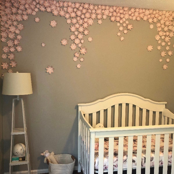 Nursery Wall Flowers Etsy