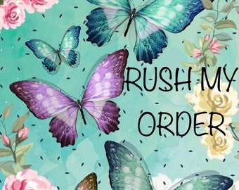 Commande urgente à ajouter/mobile papillon/grandes fleurs en papier/traitée dans les 2 semaines + délai de livraison/rose/violet/cadeau/déco pour baby shower/chambre d'enfant