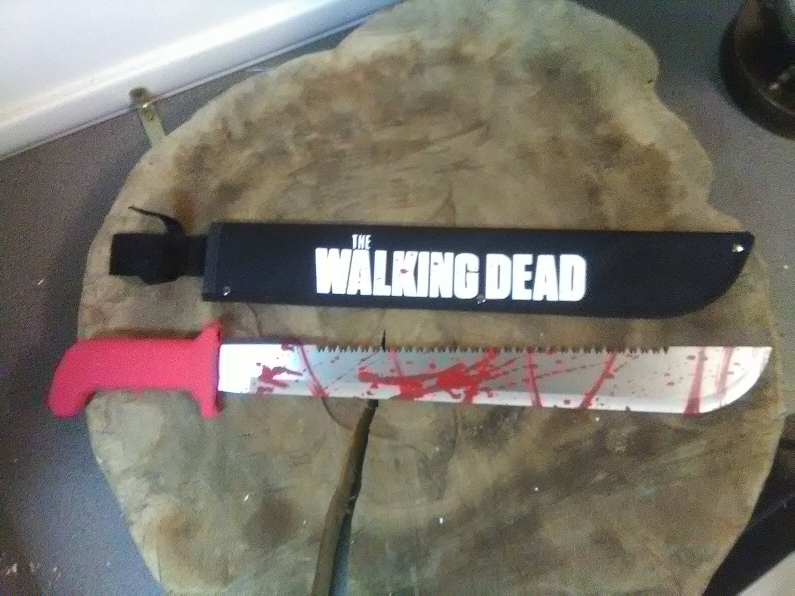 The walking dead rick grimes red handle machete prop Etsy