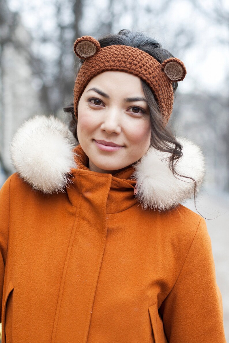 Grizzly bear headband Teddy bear headband Bear headband Etsy