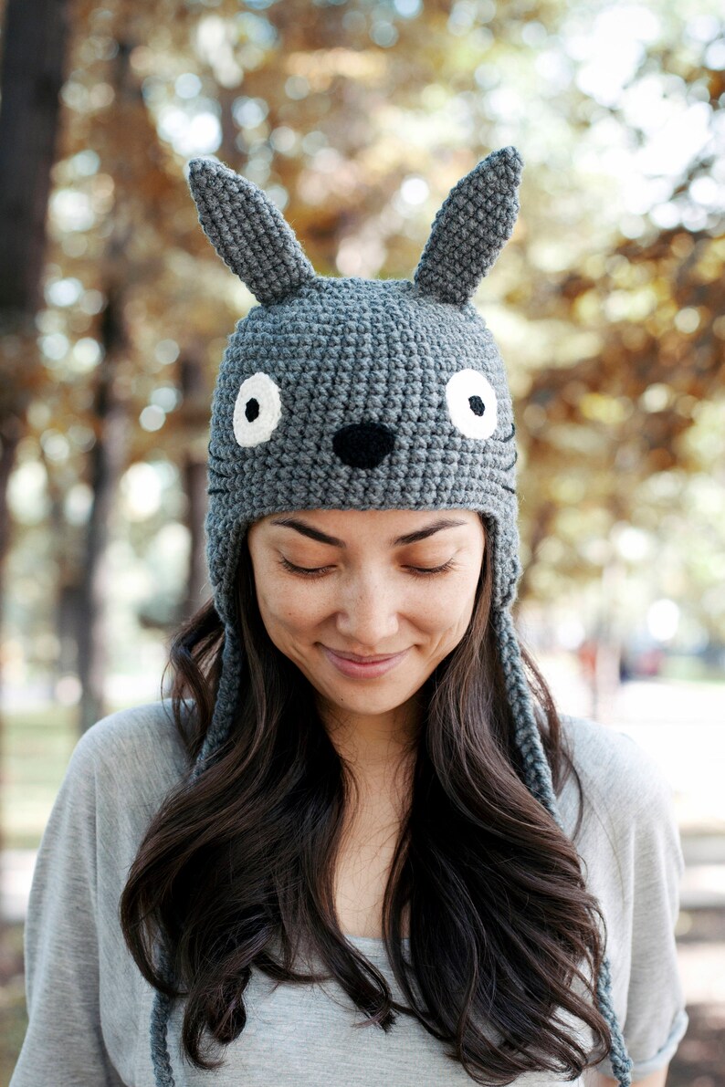 Totoro Hat Crochet Beanie Miyazaki | Etsy