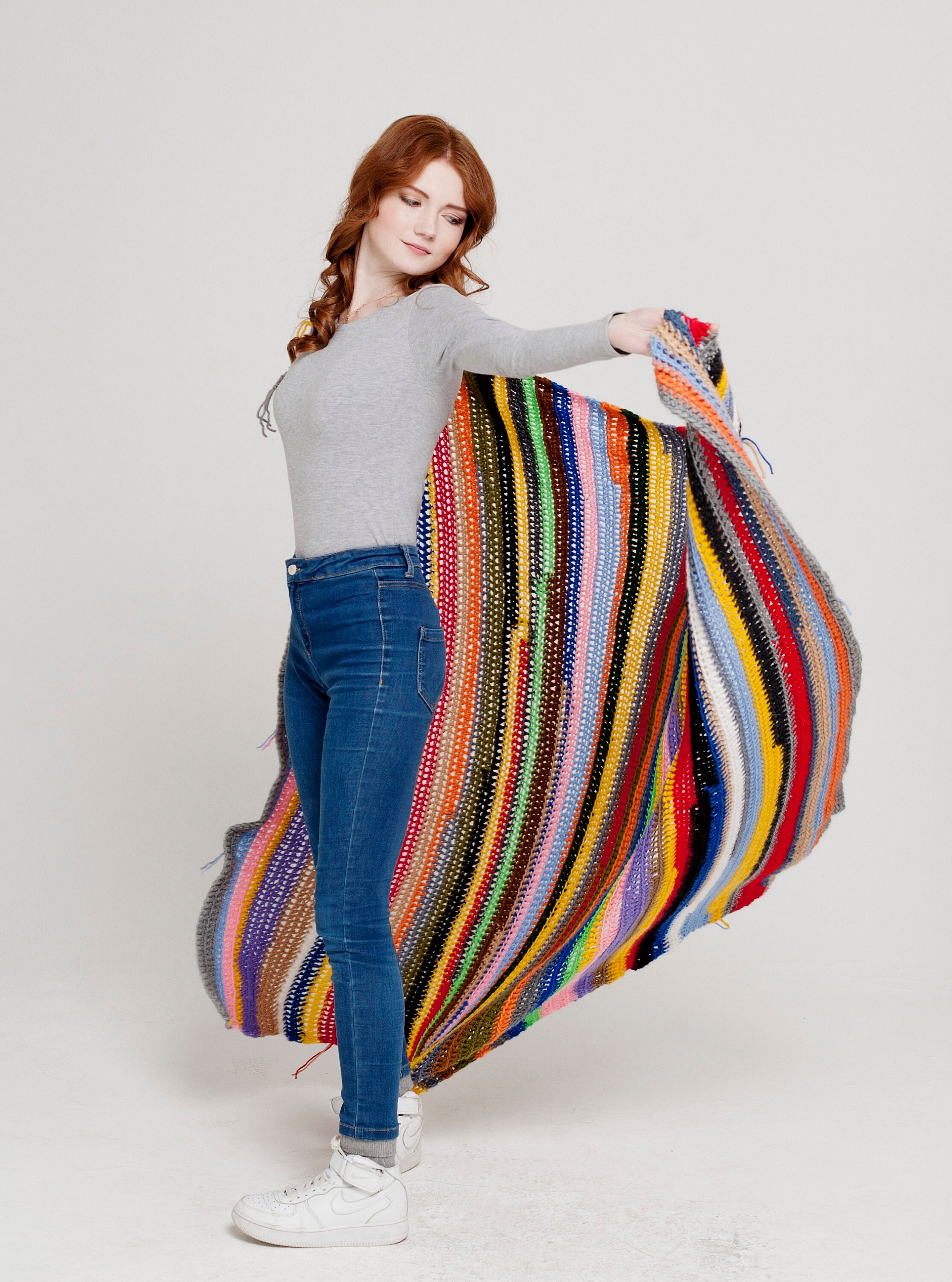 Handmade Hippie Blanket Multicolor warm blanket Etsy