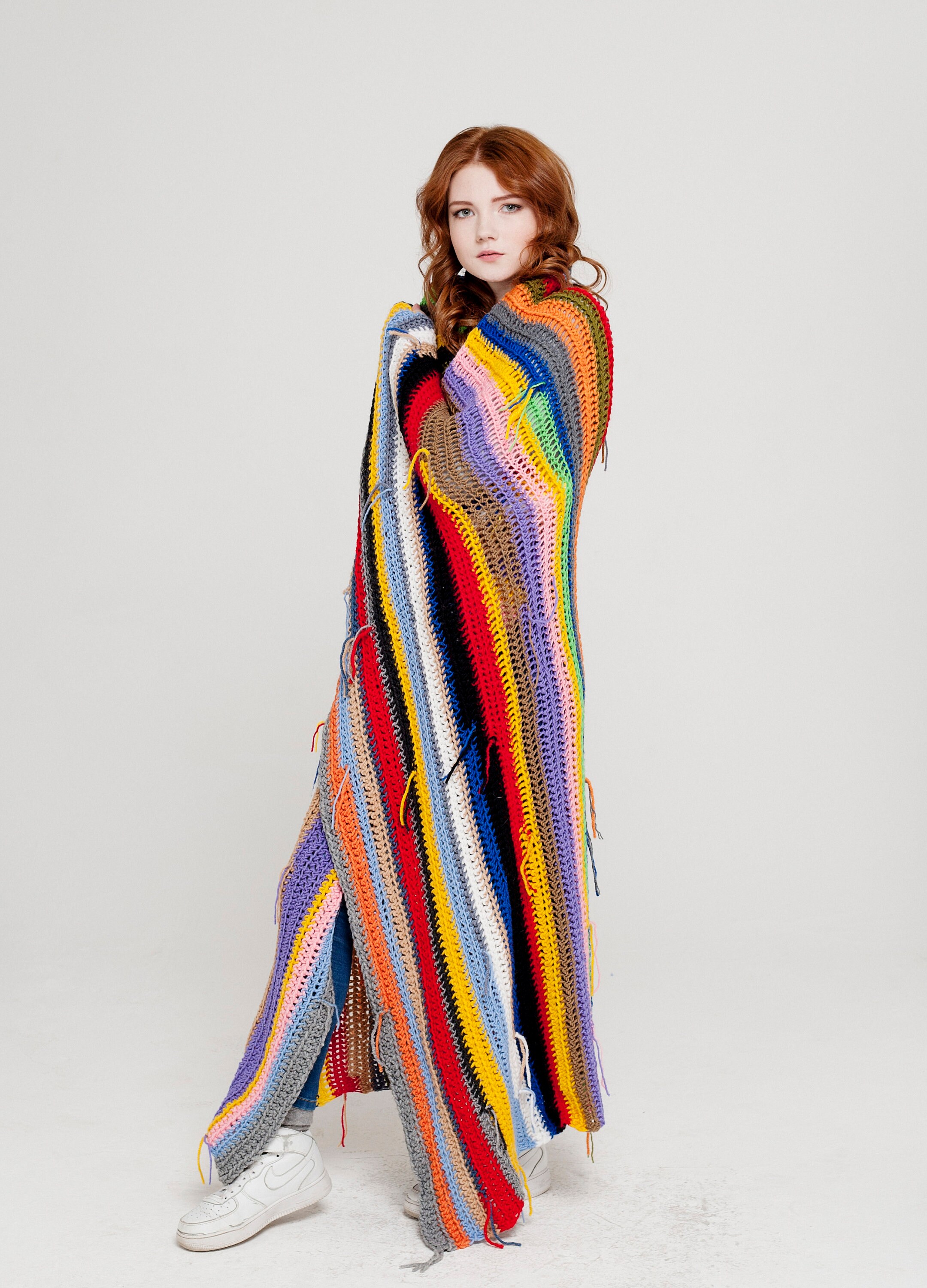 Handmade Hippie Blanket Multicolor warm blanket Etsy