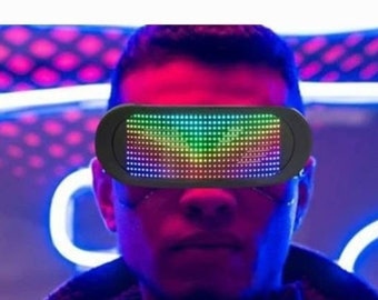 Cyberpunk LED Glow Glasses