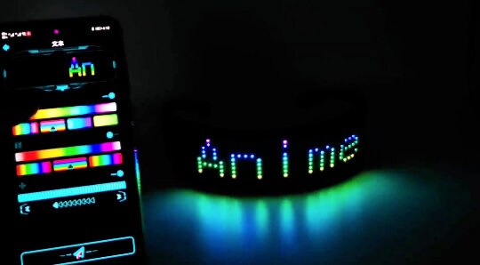 Light Up Visor Glasses Animated LED Display