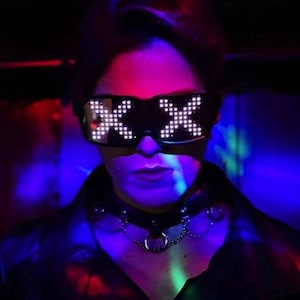 10 pares de gafas LED con visera, 7 colores, 4 modos, lentes futuristas,  anteojos luminosos para hombres y mujeres, fiesta de cosplay, festivales