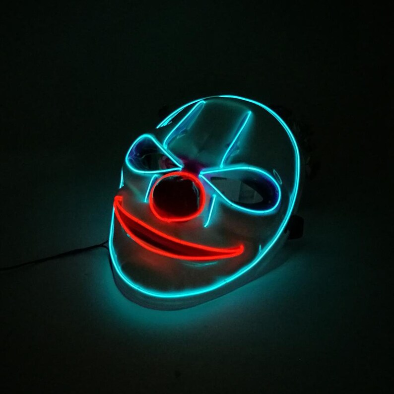 Clown Halloween Glow Mask 