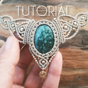 Tutorial to create your own macramé necklace