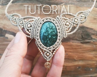 Tutorial to create your own macramé necklace