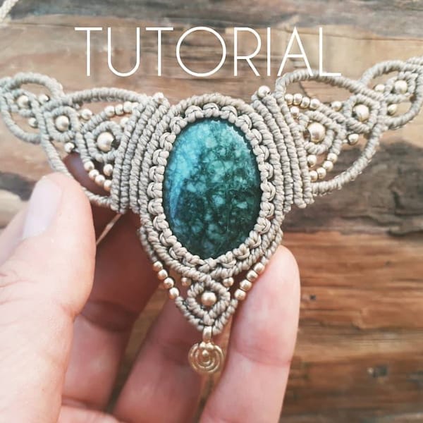 Tutorial to create your own macramé necklace