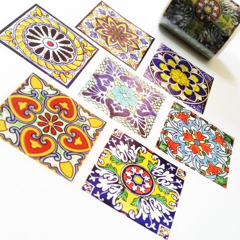 Jielin Washi Tape Talavera Tiles