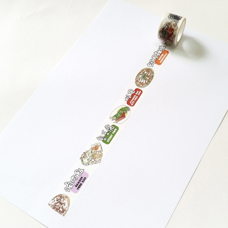 1 Jielin Washi Tape Taiwanese Foods