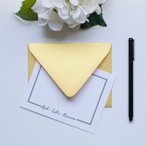 Personalisiertes Briefpapier, Monogramm Briefpapier, benutzerdefinierte Briefpapier, Familie Briefpapier, flache Mitteilungs