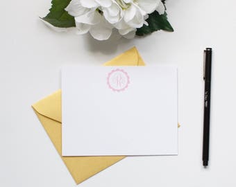 Personalized Stationery, Monogram Stationery, Custom Stationery, Flat Notecards