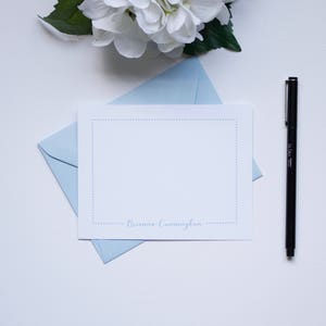 Personalisiertes Briefpapier, Monogramm-Briefpapier, Benutzerdefiniertes Briefpapier, flache Grußkarte