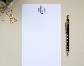 Personalized Monogram Notepad | Simple Monogram Notepad | Custom Notepad
