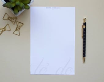 Personalisierte Notizblock / Notepad zu tun / Custom Editor / Notepad Name / Aufgabenliste
