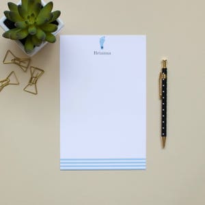 Personalized Notepad /UNC Notepad / Tarheel Notepad / Monogram Notepad / Name Notepad