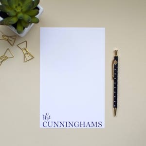 Personalized Name Notepad | Family Notepad | Custom Notepad