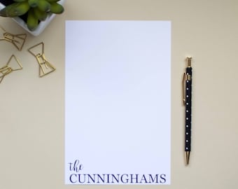 Bloc de notas con nombre personalizado / Bloc de notas familiar / Bloc de notas personalizado