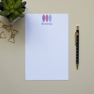 Personalized Surfboard Notepad