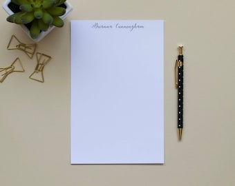 Bloc de notas personalizado / Bloc de notas sencillo / Bloc de notas personalizado / Bloc de notas con nombre / Bloc de notas con iniciales