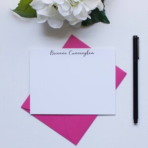 Personalisiertes Briefpapier, Monogramm Briefpapier, benutzerdefinierte Briefpapier, flache Mitteilungs