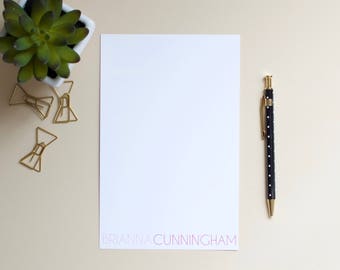 Bloc de notas personalizado / Bloc de notas personalizado / Bloc de notas con nombre / Bloc de notas con iniciales