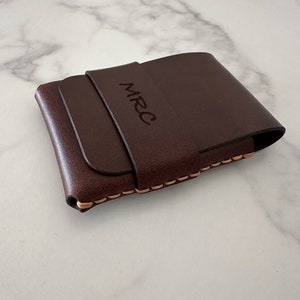 Portafoglio in pelle personalizzato / Porta carte in pelle / Portafoglio sottile / Portafoglio personalizzato / Portafoglio da uomo / Portafoglio monogrammato / Regalo da uomo