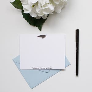 Personalized Stationery, Monogram Stationery, Custom Stationery, State Stationery, Flat Notecards