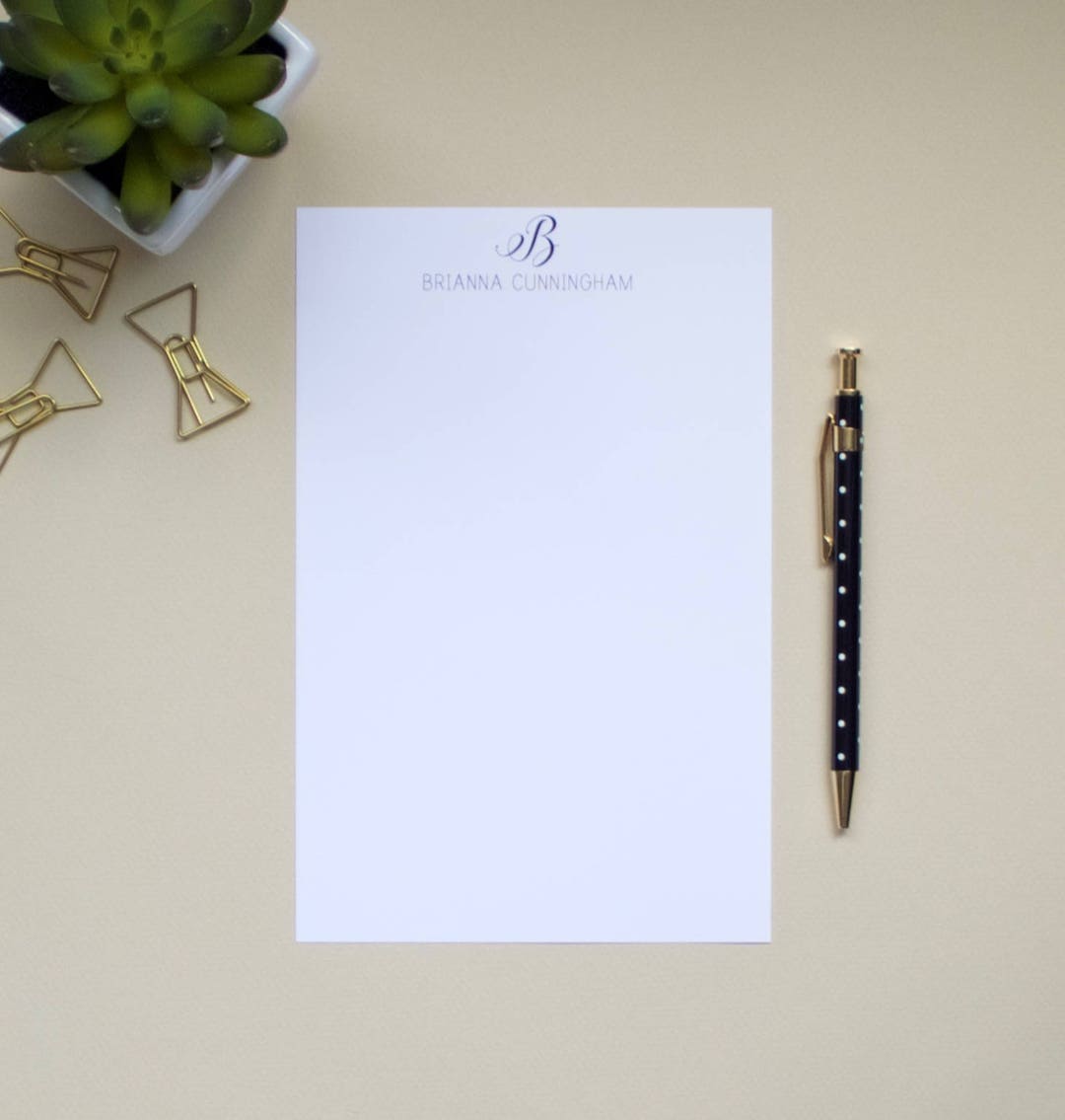 Personalized Name Notepad | Custom Notepad | Monogram Notepad - Etsy