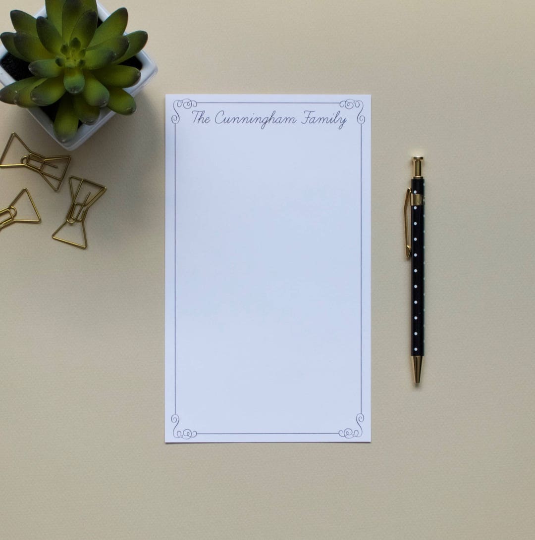 Personalized Name Notepad - Etsy