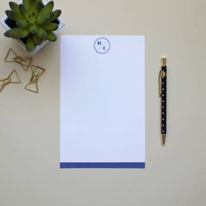 Personalized Notepad / Striped Notepad / Custom Notepad / Name Notepad / Initial Notepad