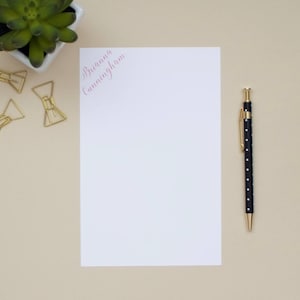 Personalized Notepad / Simple Notepad / Custom Notepad / Name Notepad / Initial Notepad