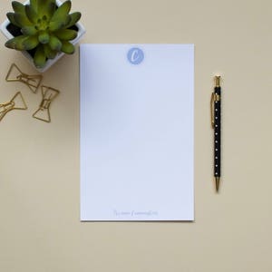 Personalized Notepad / Simple Notepad / Custom Notepad / Name Notepad / Initial Notepad