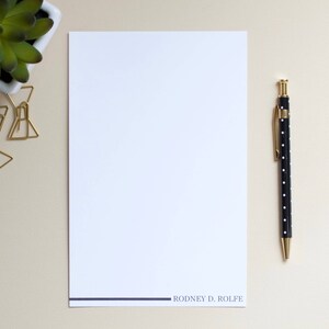 Personalized Notepad / Mens Notepad / Custom Notepad / Name Notepad / Initial Notepad