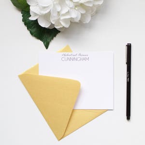 Personalized Stationery, Couples Stationery, Husband and Wife, Custom Stationery, Flat Notecards