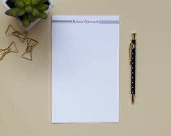 Personalized Name Notepad / Mens Notepad / Custom Notepad / Family Notepad